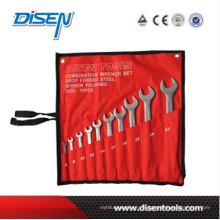 Ensemble d'outils à clé à extrémité ouverte approuvée 10PCS SGS